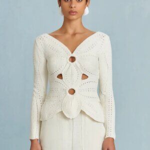 NWT Cult Gaia Lule Sweater Cream Size M